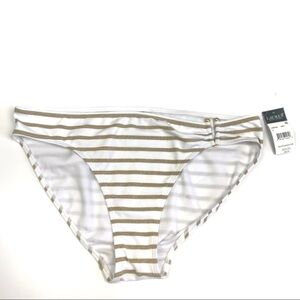 NEW Ralph Lauren Strip Gold & White Bottoms 12